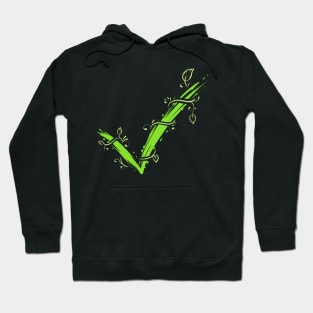 Green Hook For Yes To Vegetarianism And Veganism - Go Vegan Hoodie